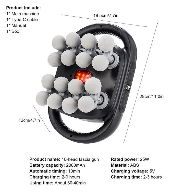 Kreyon Relief Pro™ - Smart 16-Head Body Massager